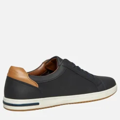 Clearance Ben Sherman Herre Detour Perf Sko Navy PU Marineblå