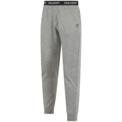 Best Lyle And Scott Vintage Herre Deveron T Shirt Og Loungewear Bukser Sæt Sort/​Grey Marl