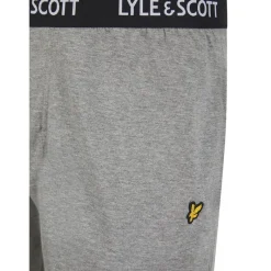 Best Lyle And Scott Vintage Herre Deveron T Shirt Og Loungewear Bukser Sæt Sort/​Grey Marl