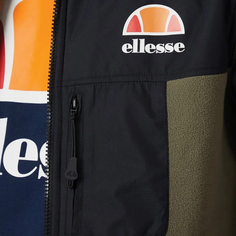 Ellesse Herre Drago Fleecejakke med hætte Khaki kakigrøn