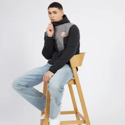 Hot Ellesse Herre Drago Fleecejakke med hætte Sort
