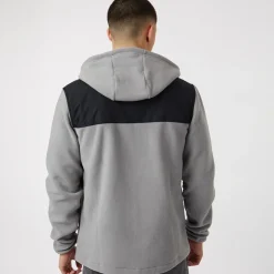 Sale Ellesse Herre Drago Fleecejakke med hætte Lysegrå Grå
