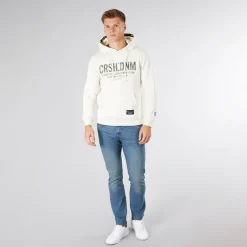 Clearance Crosshatch Herre Draker Lige Jeans Lys Vask Lyseblå