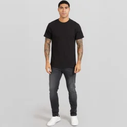 Best Duck and Cover Herre Maylead Slim Jeans Sort