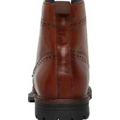 Online Ben Sherman Herre Duke Læder Brogue Støvler Brun Gyldenbrun