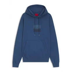 Discount HUGO Herre Duspliter Hættetrøje Medium Blue