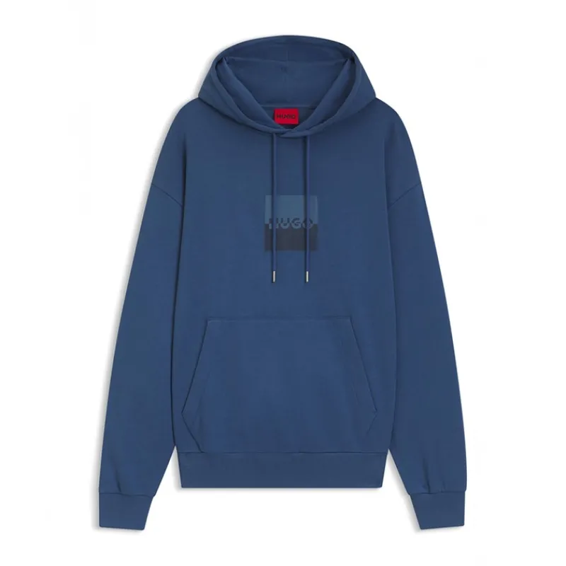 Discount HUGO Herre Duspliter Hættetrøje Medium Blue