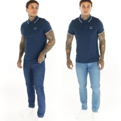 Sale Bench Herre Eddie To-pak Slim Fit Jeans Mørk Indigo Vask /​ Mellem Blå Vask Lyseblå