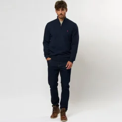 Clearance MCS Herre Eli Strik Sweater Dark Sapphire