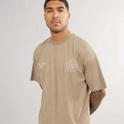 Best Avant Garde Herre Emblem T-shirt Mink Brun