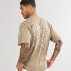 Best Avant Garde Herre Emblem T-shirt Mink Brun