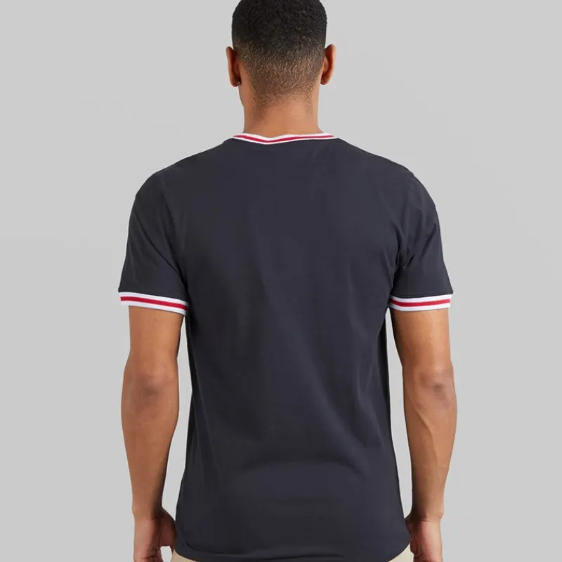 New Brave Soul Herre Embryo T-Shirt Blå Marineblå