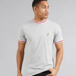 Hot Brave Soul Herre Embryo T-shirt Lys Grå Melange Lysegrå Mergel
