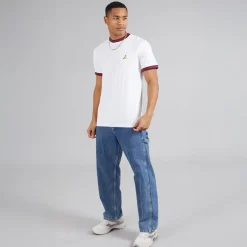 Outlet Brave Soul Herre Enbryo T-shirt Optisk Hvid