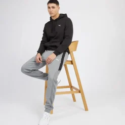 New Puma Herre Essentials Lille Logo Hoodie Sort