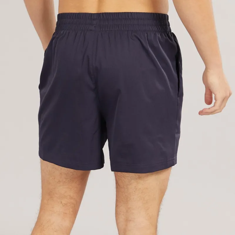 New Puma Herre Essentials Lille Logo 5 Tommer Vævede Shorts Ny Marineblå Marineblå