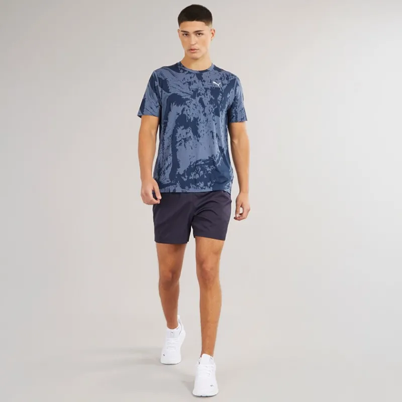 New Puma Herre Essentials Lille Logo 5 Tommer Vævede Shorts Ny Marineblå Marineblå