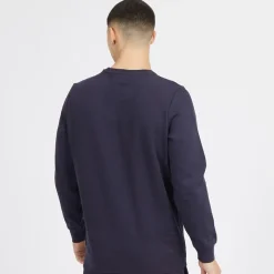 Online Puma Herre Essentials Lille Logo Rundhals Trøje Mørkeblå Marineblå