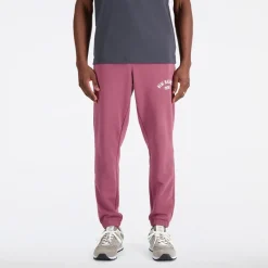 Online New Balance Herre Essentials Varsity Fleece Sweat Pants Vasket Burgundy