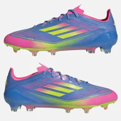 Outlet adidas Herre F50 Elite Celestial Victory Pack FG Fast Underlag Fodboldstøvler Blue Fusion/Lucid Lemon/Lucid Pink