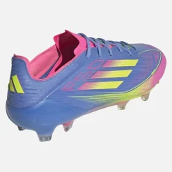 Outlet adidas Herre F50 Elite Celestial Victory Pack FG Fast Underlag Fodboldstøvler Blue Fusion/Lucid Lemon/Lucid Pink