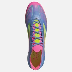 Outlet adidas Herre F50 Elite Celestial Victory Pack FG Fast Underlag Fodboldstøvler Blue Fusion/Lucid Lemon/Lucid Pink