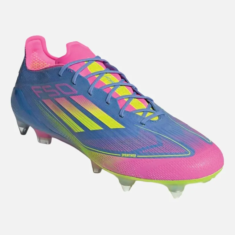 Online adidas Herre F50 Elite Celestial Victory Pack SG Blød Jord Fodboldstøvler Blue Fusion/Lucid Lemon/Lucid Pink