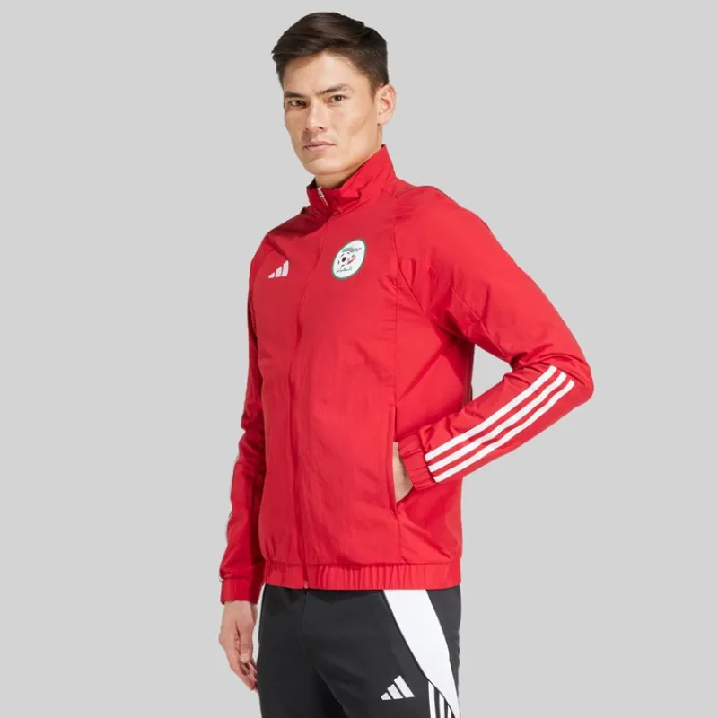 Clearance adidas Herre FAF Algeriet Præsentationsjakke Team Power Red 2