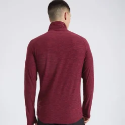 Clearance Ellesse Herre Fasano T-shirts med lange ærmer Bordeaux