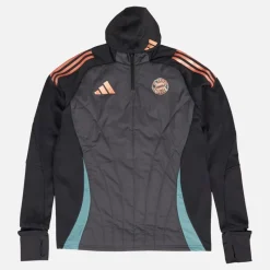 Outlet adidas Herre FCB Fc Bayern München Vinter Træningstop Sort