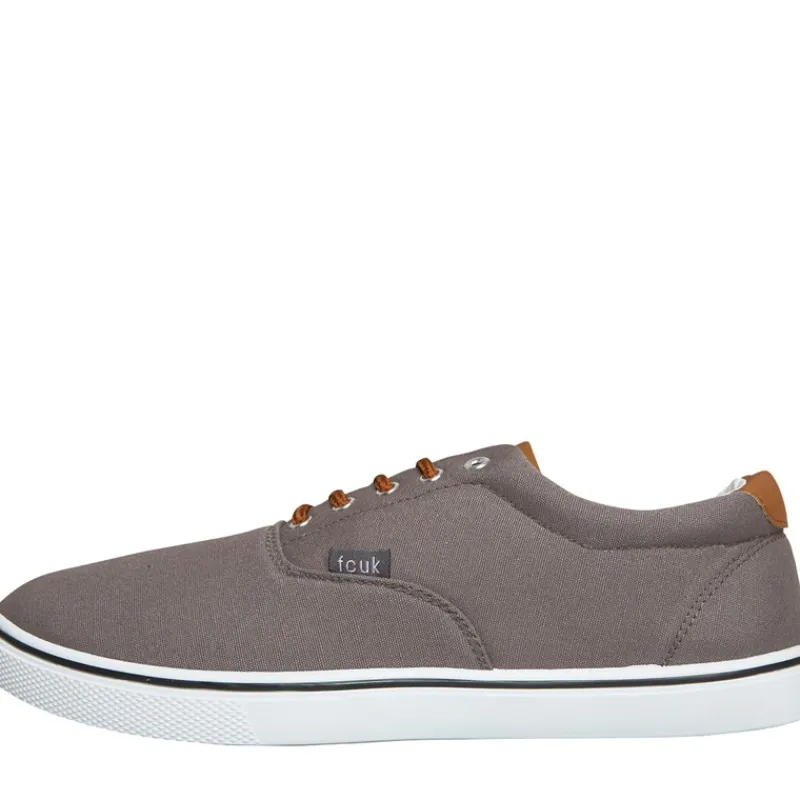 Online French Connection Herre FCUK Dæk Lærred Pumps Grå Grå