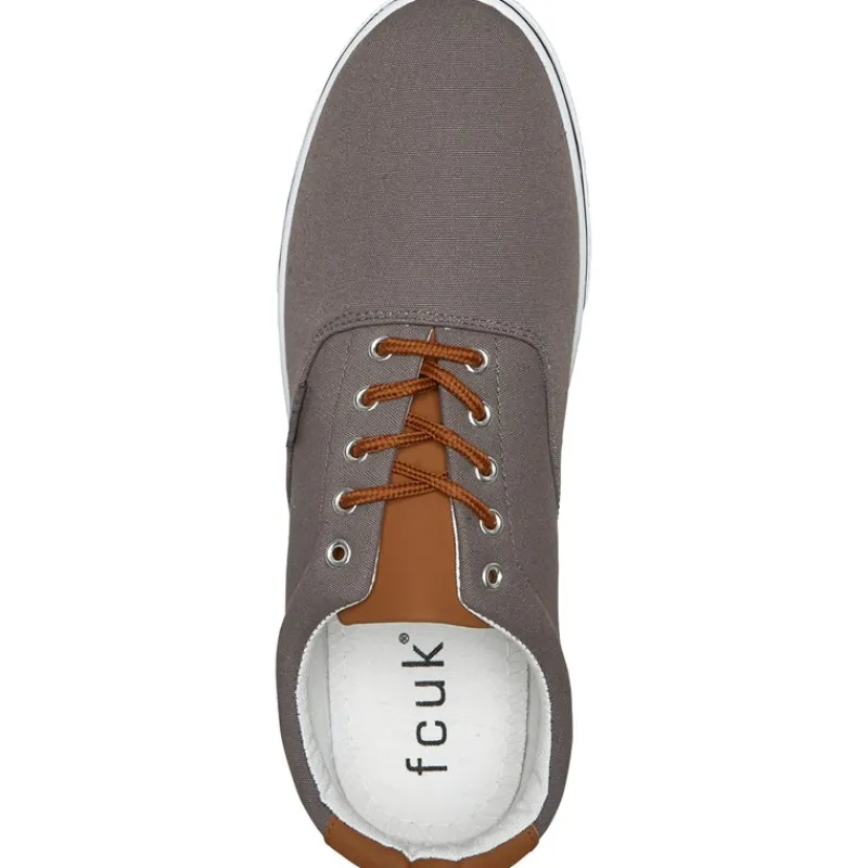 Online French Connection Herre FCUK Dæk Lærred Pumps Grå Grå