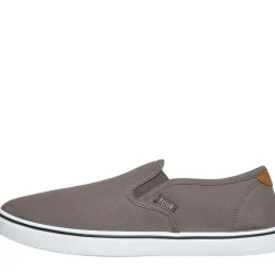 Online French Connection Herre FCUK Dæk Slip On Canvas Pumper Grå Grå