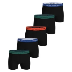 Best BJORN BORG Herre Fem Pak Bomuld Stretch Boxers Multi pak 1 Sort
