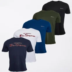 Best Ben Sherman Herre fem pak t shirts Multi