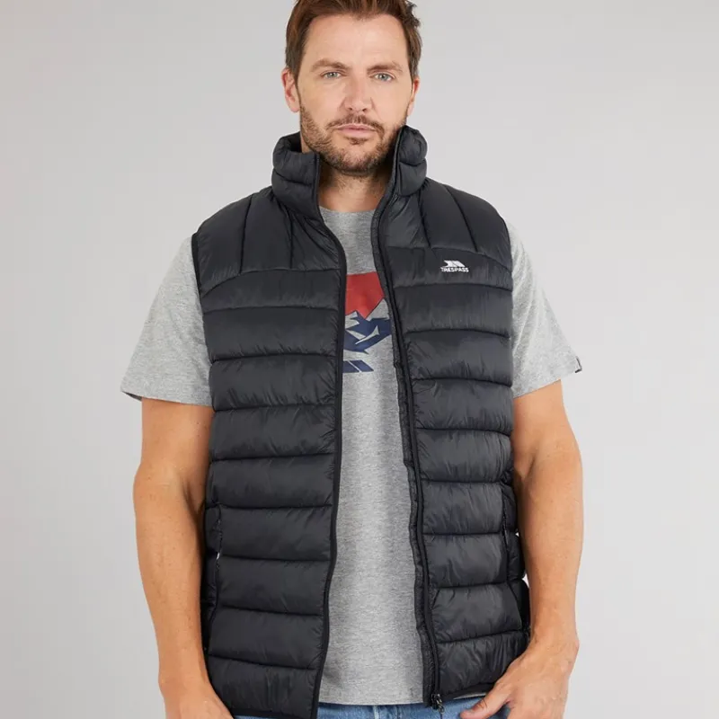Sale Trespass Herre Fergal Micro Polstret Vest Sort
