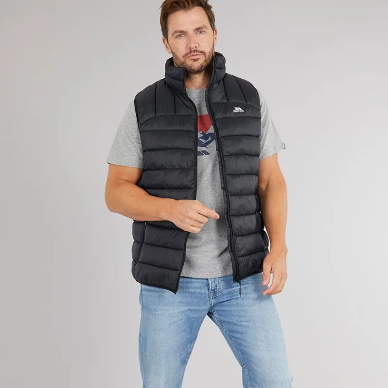 Sale Trespass Herre Fergal Micro Polstret Vest Sort