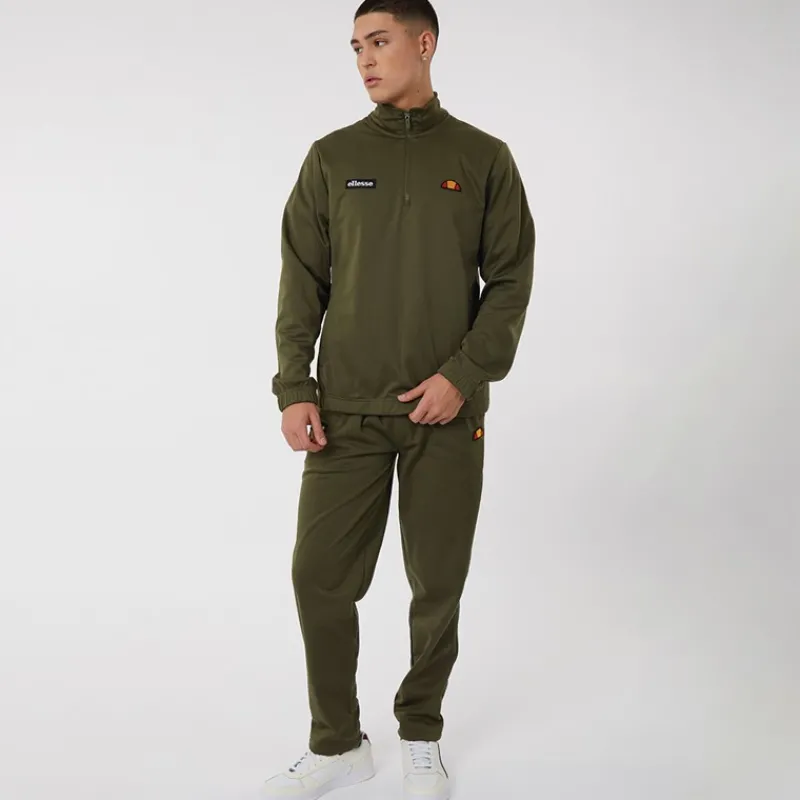 Discount Ellesse Herre Ferrari Poly Tracksuit Khaki kakigrøn