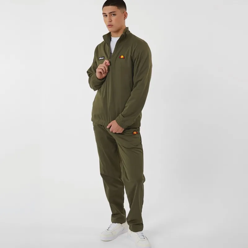 Discount Ellesse Herre Ferrari Poly Tracksuit Khaki kakigrøn