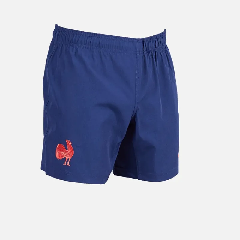 Best adidas Herre FFC Frankrig Rugby Ude Bukser Dark Blue