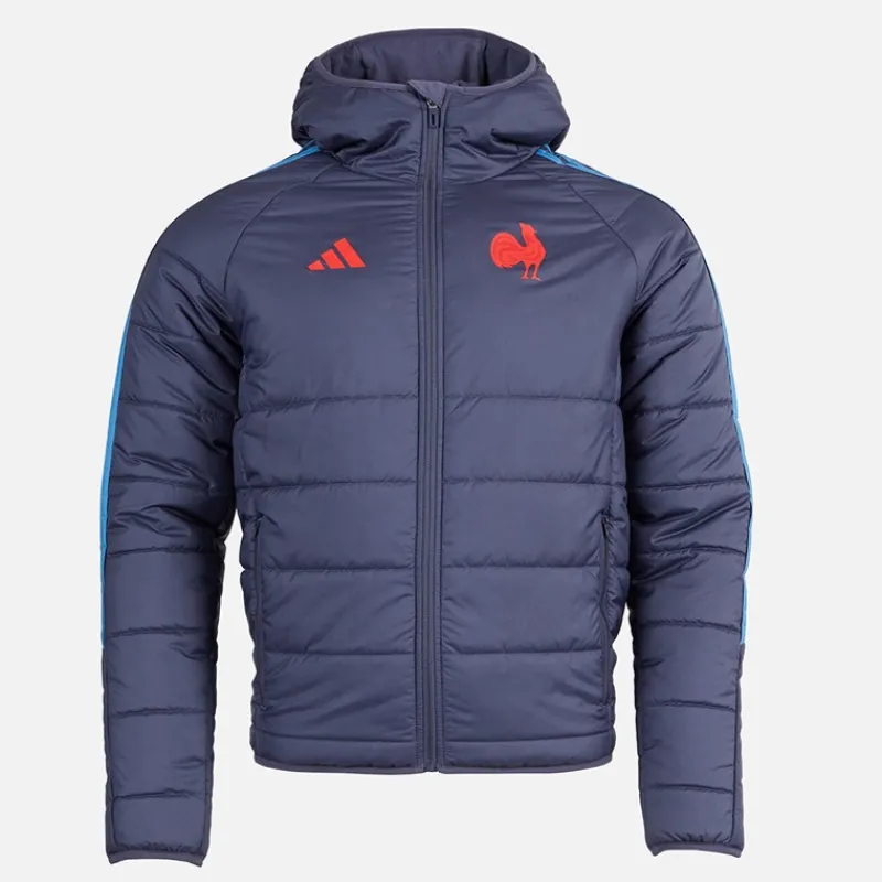 adidas Herre FFR Frankrig Rugby Vinterjakke Shadow Navy