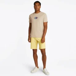 Tommy Hilfiger Herre Flag Box T-Shirt Sandalwood