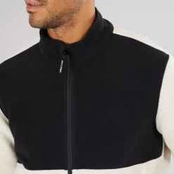 JACK & JONES Herre Flame Fuld Zip Fleece Moonbeam