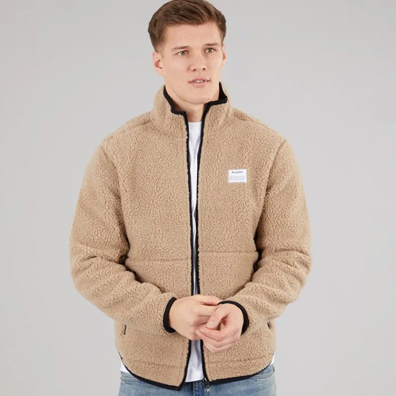 New Resteröds Herre Fleece Jakke Sand Sandfarvet