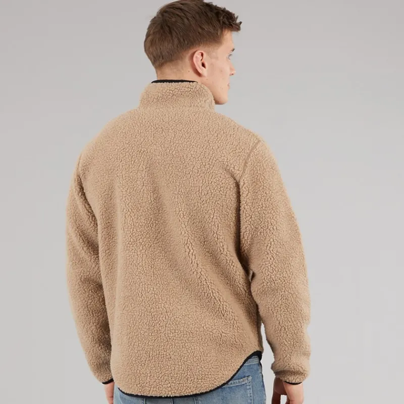 New Resteröds Herre Fleece Jakke Sand Sandfarvet