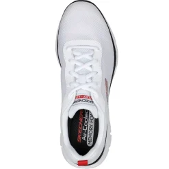 Sale SKECHERS SPORT Herre Flex Advantage 4. 0 Providence Sneakers Hvid/Sort/Rød