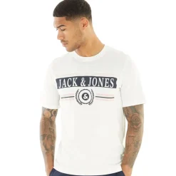 JACK & JONES Herre Flowers T-shirts beige