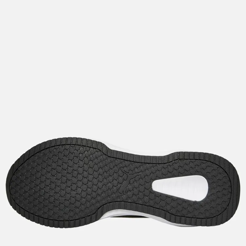 Clearance Puma Herre Flyer Lite 3 Neutral Løbesko Mørk Oliven / Hvid / Fizzy Lys Grøn
