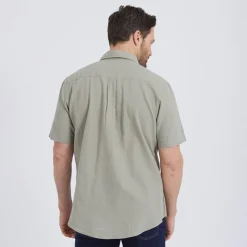 Clearance MCS Herre Fort Worth Skjorter med korte ærmer kakigrøn Lys Khaki