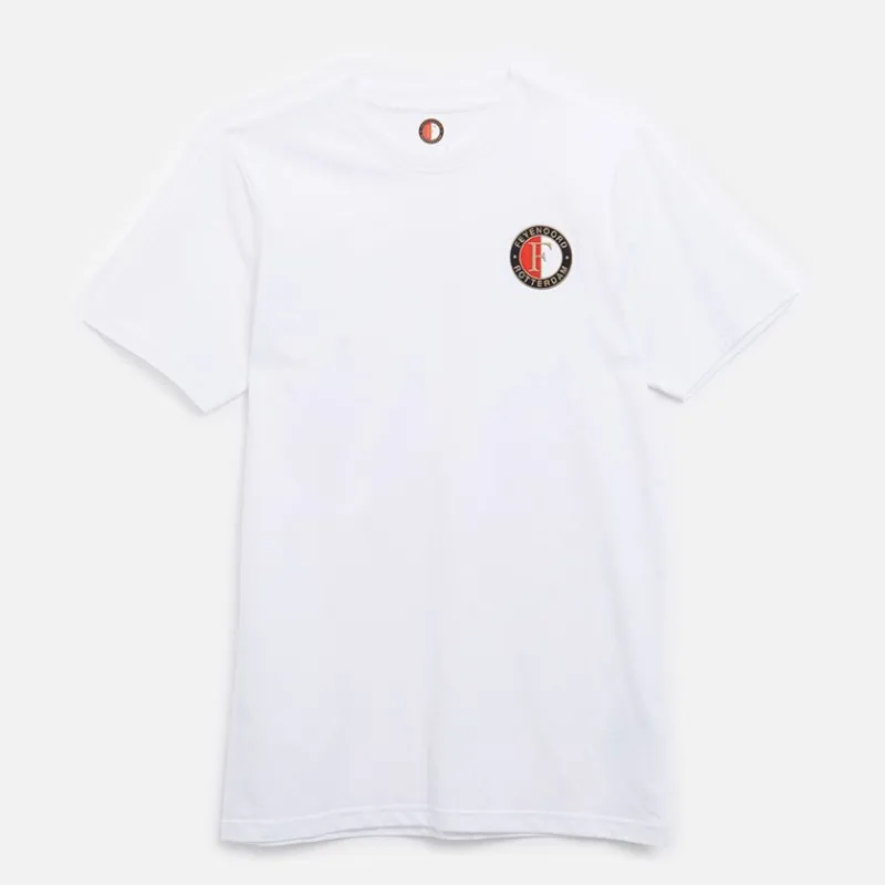 Castore Herre FR Feyenoord Core Bomulds T-shirt Brilliant Hvid